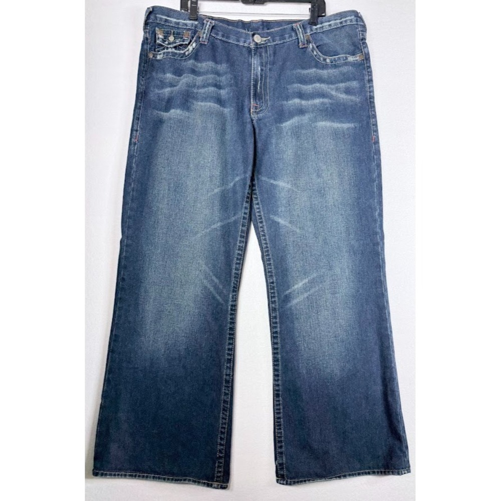 Vintage True Religion Bobby Jeans Men 40X35  Buddha Embroidered‎ Bootcut